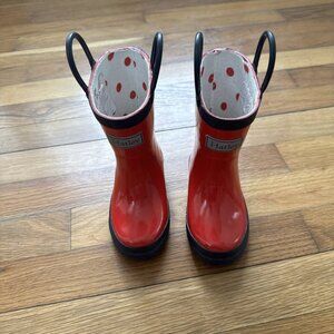Hatley Toddler Boys Red Rubber Rain Boots Size 6